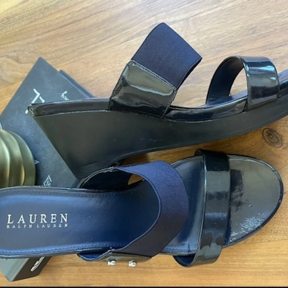 Ralph Lauren Rihanna Platform Wedge Size 10